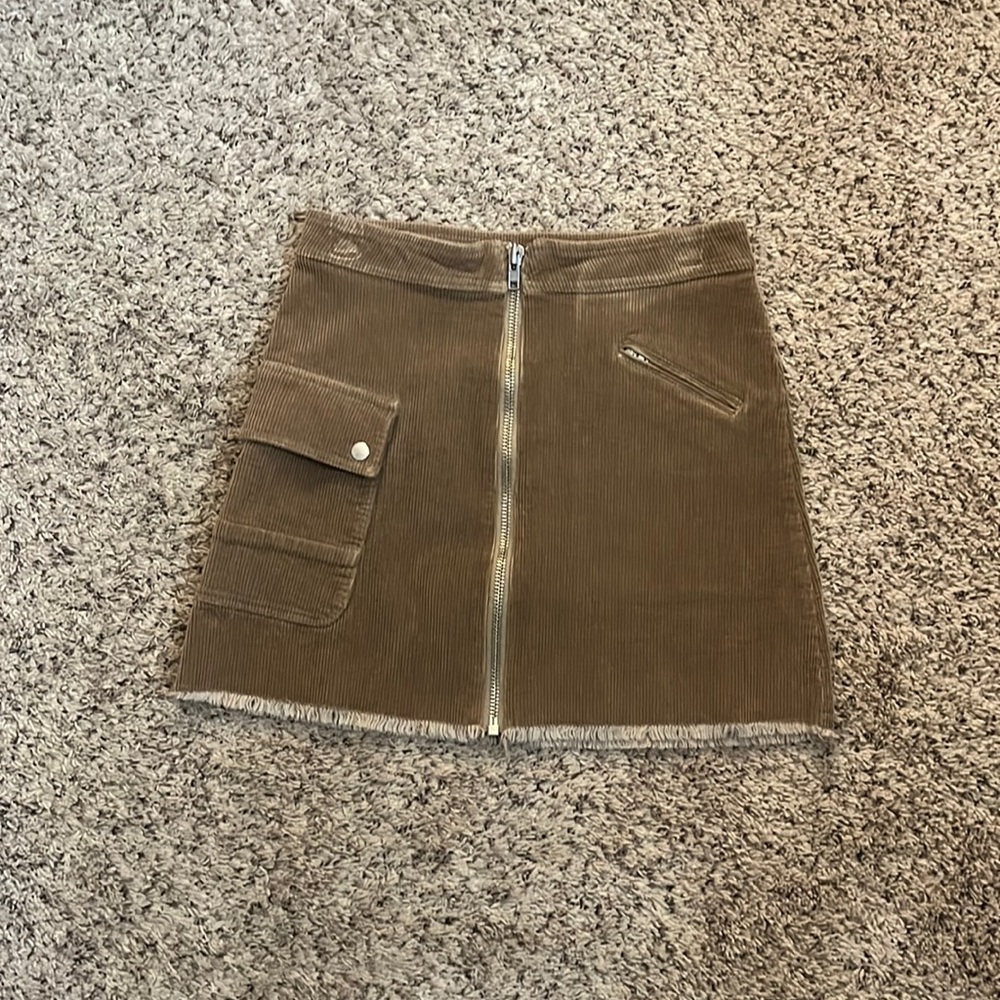 Current/Elliott Corduroy Cargo Skirt